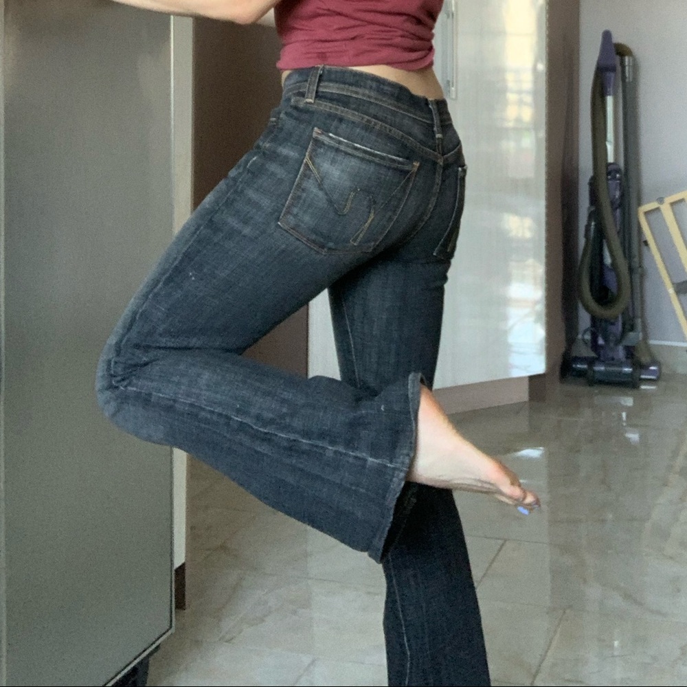 Citizens Of Humanity Dark Wash Flare Jeans - Picture 3 of 7